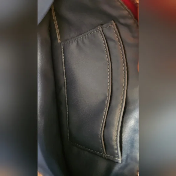 Coach Magenta Leather Slim Wristlet Clutch with silver chain New with Tags - Picture 14 of 14